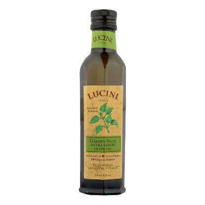 Lucini Italia Extra Virgin Tuscan Basil Olive Oil - Case of 6 - 8.5 fl oz
