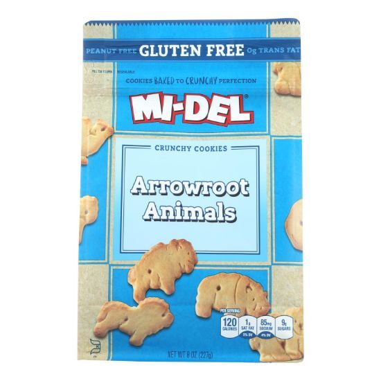 Midel Cookies - Arrowroot Animal - Case of 8 - 8 oz