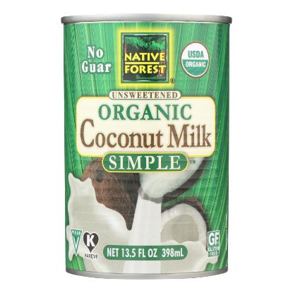 Native Forest Organic Coconut Milk - Pure and Simple - Case of 12 - 13.5 fl oz