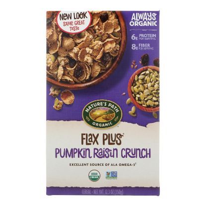 Nature's Path Organic Flax Plus Cereal -Pumpkin Raisin Crunch - 12.35 oz