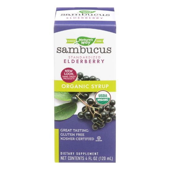 Nature's Way - Organic Sambucus - Elderberry Syrup - 4 fl oz