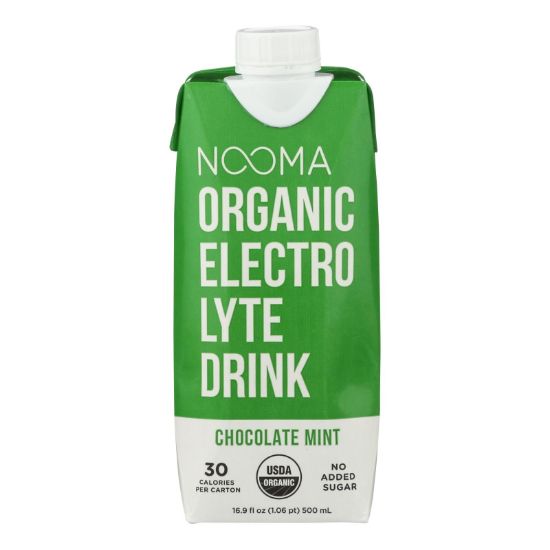 Nooma Electrolite Drink - Organic - Chocolate Mint - Case of 12 - 16.9 fl oz