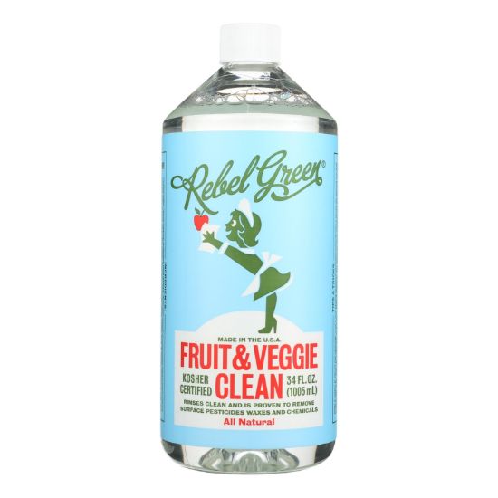 Rebel Green Clean Refill - Fruit and Veggie - Case of 12 - 34 fl oz