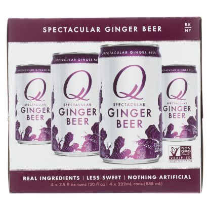 Q Drinks Soda - Ginger Beer - Can - Case of 6 - 4/7.5fl oz