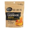 Rj's Licorice Soft Eating Licorice - Mango - Case of 8 - 7.05 oz