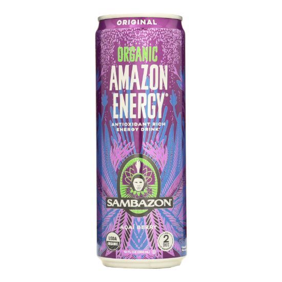 Sambazon Organic Amazon Energy Drink - Original - Case of 12 - 12 fl oz