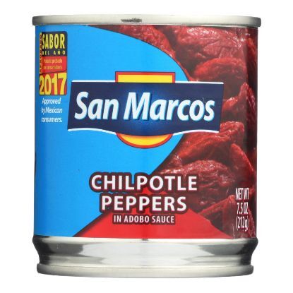 San Marcos Peppers - Chipolte - Case of 24 - 7.5 oz