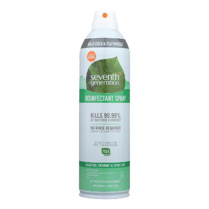 Seventh Generation Spray Disinfectant - Eucalyptus Spearmint Thyme - Case of 8 - 13.9 oz