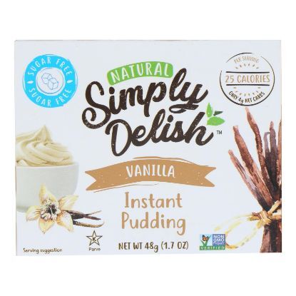Simply Delish Pudding Mix - Vanilla - Case of 6 - 1.7 oz