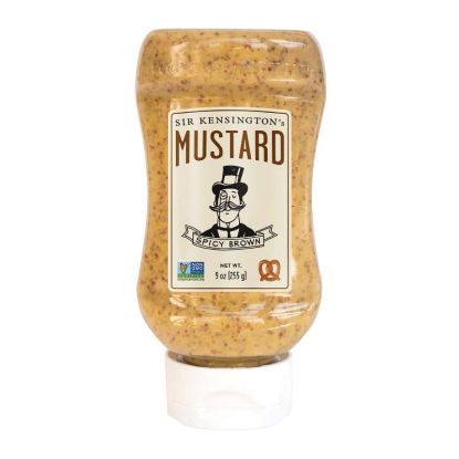 Sir Kensington's Mustard - Spicy Brown Squeeze Bottle - Case of 6 - 9 oz