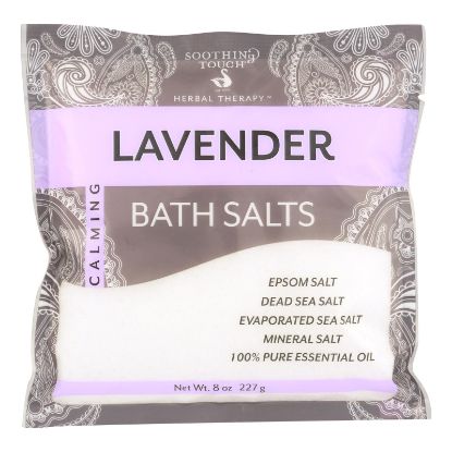 Soothing Touch Bath Salts - Lavender - Case of 6 - 8 oz