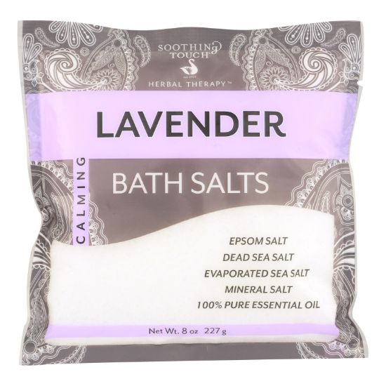 Soothing Touch Bath Salts - Lavender - Case of 6 - 8 oz