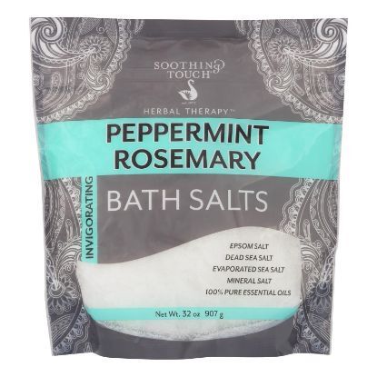 Soothing Touch Bath Salts - Peppermint Rosemary - 32 oz