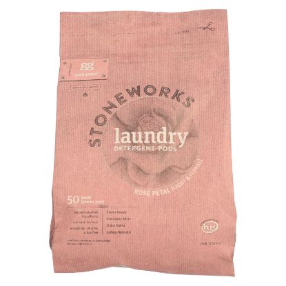 Stoneworks Laundry Detergent Pods - Rose - Case of 6 - 50 count