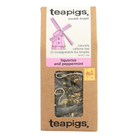 Teapigs Tea - Liquorice & Peppermnt - Case of 6 - 15 count