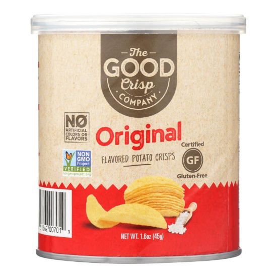 The Good Crisp Company Potato Crisps - Original - Case of 12 - 1.6 oz