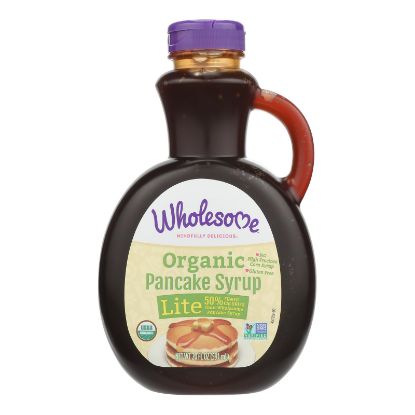 Wholesome Sweeteners Organic Syrup - Pancake Lite - Case of 6 - 20 fl oz