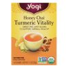 Yogi Tea - Organic - Honey Chai Turmeric - Case of 6 - 16 BAG