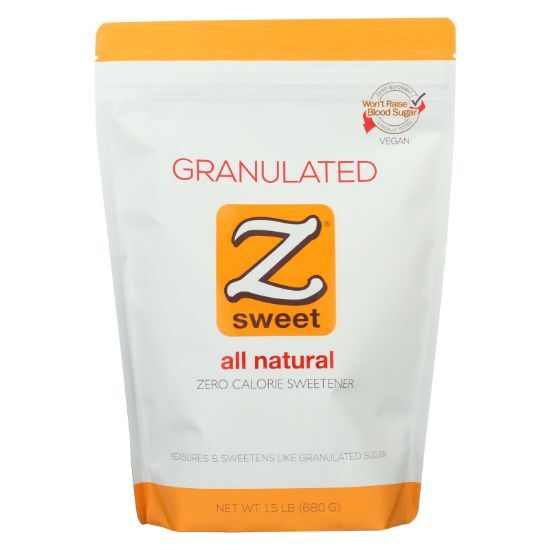 Zsweet Zero Calorie Natural Sweetener - Case of 6 - 1.5 lb.