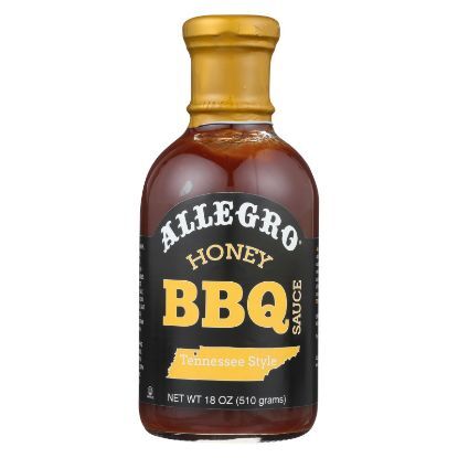 Allegro Sauce - BBQ - Honey - Case of 6 - 18 oz