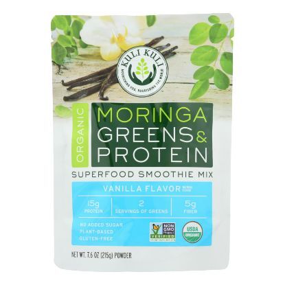 Kuli Kuli Moringa Greens and Protein Powder - Vanilla Flavor - 7.6 oz