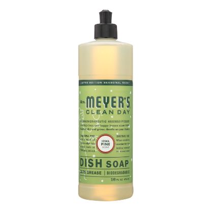 Mrs. Meyers Clean Day - Liquid Dish Soap - Iowa Pine - Case of 6 - 16 FZ