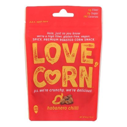 Love Corn - Roasted Corn Habanero - Case of 10 - 1.6 OZ