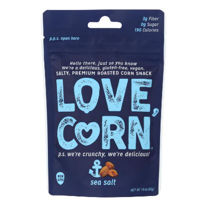 Love Corn - Roasted Corn Sea Salt - Case of 10 - 1.6 OZ
