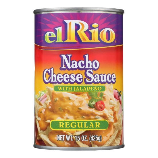 El Rio Nacho Cheese Sauce - Regular - Case of 12 - 15 oz.