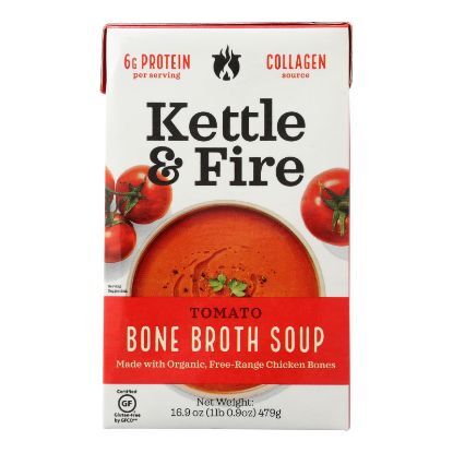 Kettle and Fire Soup - Tomato Soup - Case of 6 - 16.9 oz.