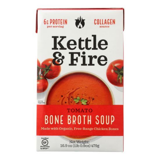 Kettle and Fire Soup - Tomato Soup - Case of 6 - 16.9 oz.