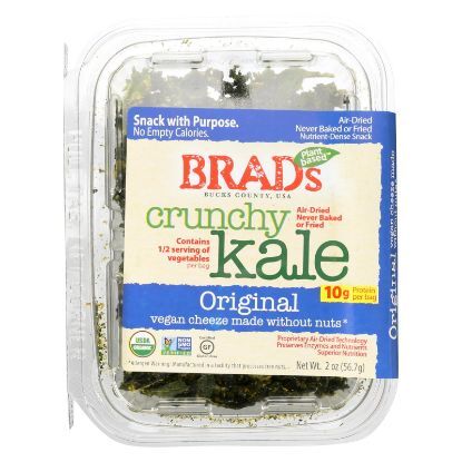 Brad's Plant Based - Crunchy Kale - Original - Case of 12 - 2 oz.