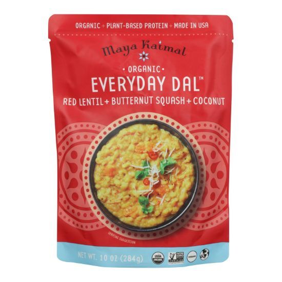 Maya Kaimal - Organic Everyday Dal - Red Lentil Butternut Squash Coconut - CS of 6 -10 OZ