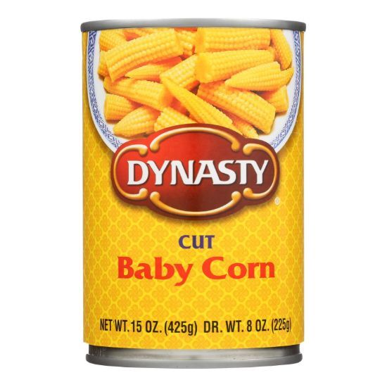 Dynasty Baby Corn - Cut - Case of 12 - 15 oz.
