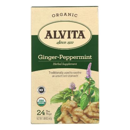 Alvita Tea Ginger-Peppermint - 24 Bag