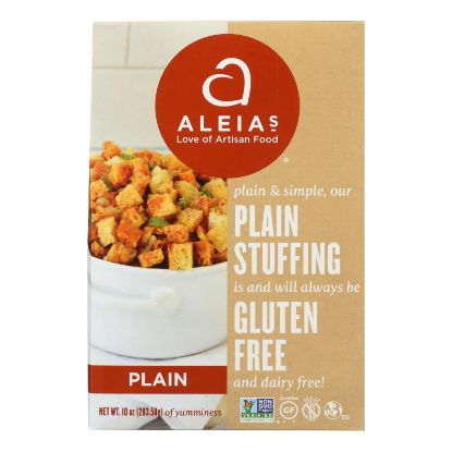 Aleia's - Gluten Free Stuffing Mix - Plain - Case of 6 - 10 Oz