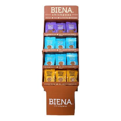 Biena Chickpea Snacks - Variety Pack - Case of 48 - 5 oz.