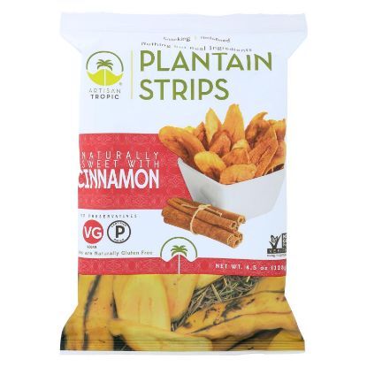 Artisan Tropic Plantain Strips - Cinnamon - Case of 12 - 4.5 oz.