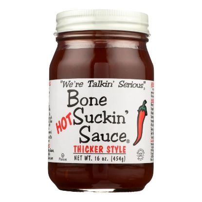 Bone Suckin Sauce - Hot Thick - Case of 12 - 16 oz.