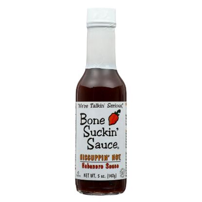 Bone Suckin Sauce - Hiccuppin' Hot Habanero Sauce - Case of 12 - 5 oz.