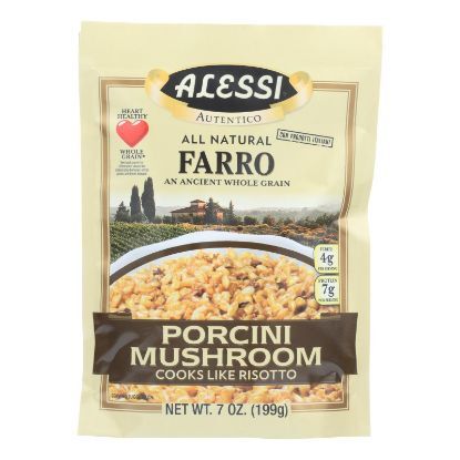 Alessi - Farro Porcini Mushroom - Case Of 6 - 7 Oz