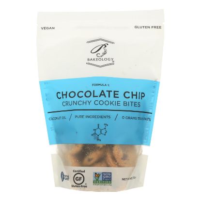 Bakeology Cookie Bites - Chocolate Chip - Case of 12 - 6 oz.