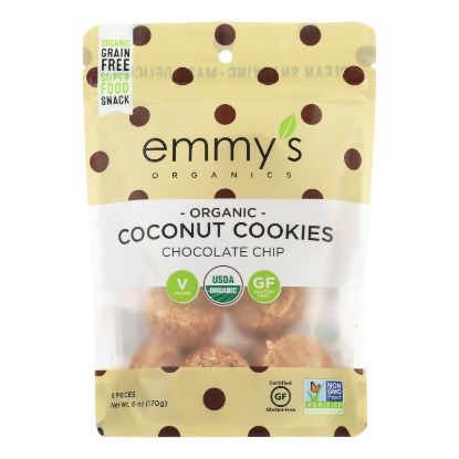 Emmy's Organics  Chocolate Chip - Case of 8 - 6 oz.