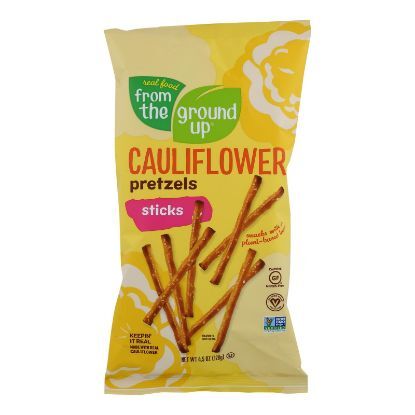 From The Ground Up - Cauliflower Pretzel Sticks - Original - Case of 12 - 4.5 oz.