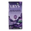 Lily's Sweets Chocolate Bar - Salted Almond - Case of 12 - 2.80 oz.