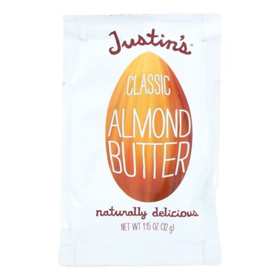 Justin's Nut Butter Squeeze Pack - Almond Butter - Classic - Case of 10 - 1.15 oz.