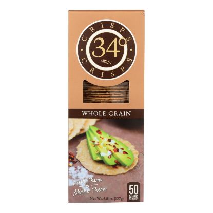 34 Degrees - Crisps Whole Grain - Case of 18-4.5 oz