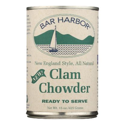 Bar Harbor - Clam Chowder - Ready to Serve - Case of 6-15 oz.