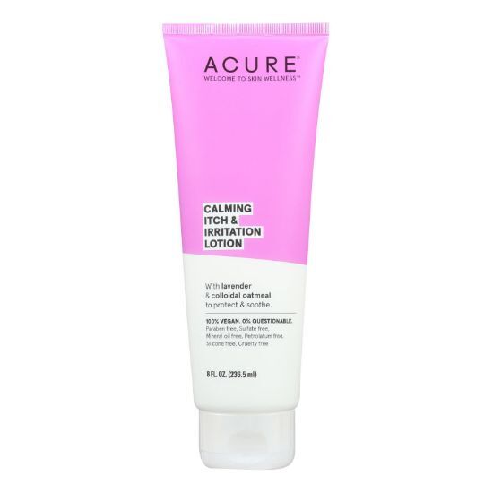 Acure - Lotion - Calming Itch and Irritation Lotion - Lavendar and Oatmeal - 8 fl oz.