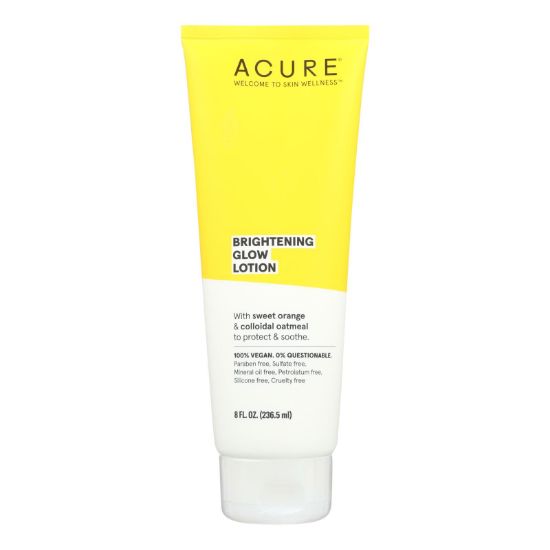 Acure - Lotion - Brightening Glow Moisture - Sweet Orange and Oatmeal - 8 fl oz.